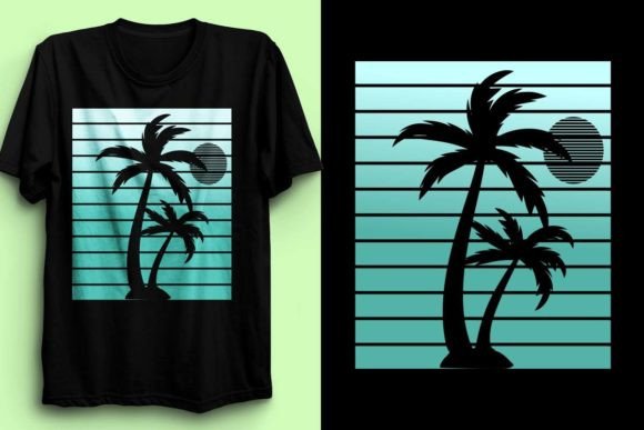California T-Shirt Design with Palm Tree – Graphics for T-Shirt Designs That Sell