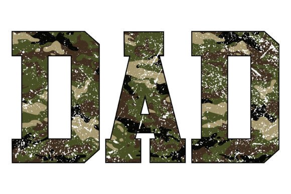 Camo Dad Military Father Design – Bold Graphics for Patriotic T-Shirt Designs