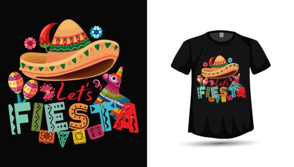 Cinco De Mayo Fiesta T Shirt Design – A Vibrant Graphic for Festive Branding