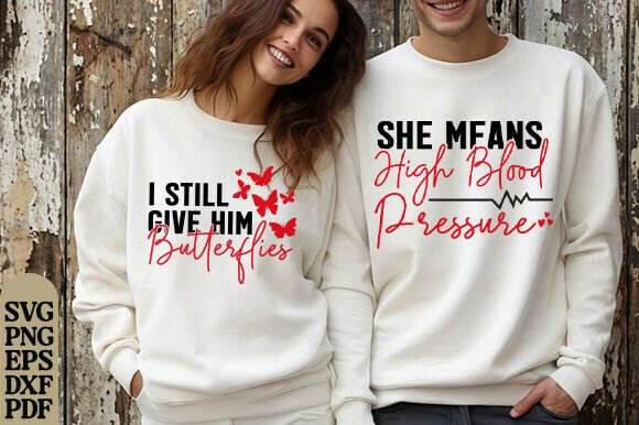 Funny Valentine Couple Shirts Design SVG – A Versatile Graphics Pick for T-Shirt Sellers