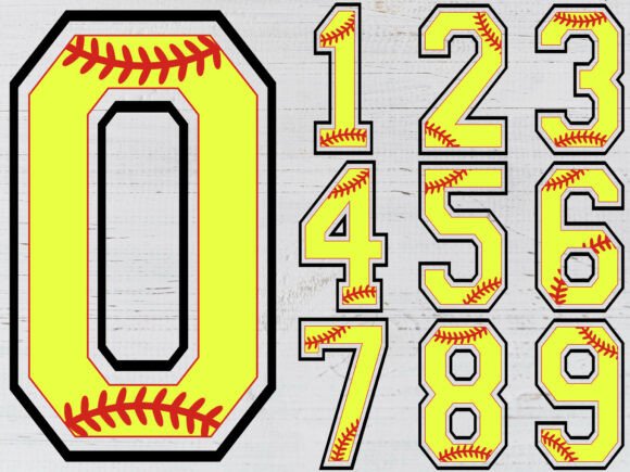 h1Softball Team Numbers Shirt Design, Soft – Graphics for T-Shirt Branding