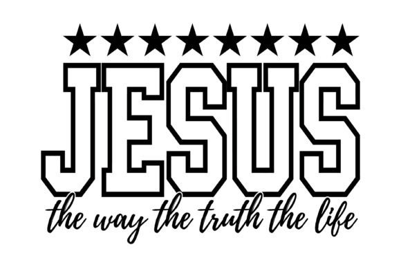 Jesus Way Truth Life Design for T-Shirt Graphics & Digital Products