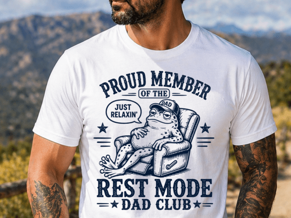 Lazy Dad Humor Relaxing Frog Design Review