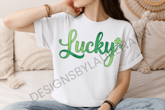 Lucky Ombre T-Shirt Design Graphics for Creative Sellers