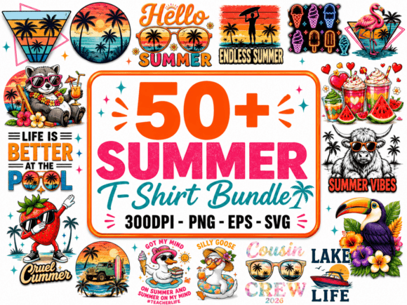 Retro Summer T-Shirt Design Bundle Review