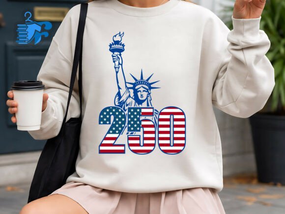 USA 250 Statue of Liberty Design: A Bold Graphic for Patriotic Branding and T-Shirt Designs