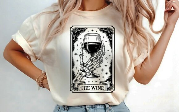 Wine Tarot Card T-Shirt Design SVG Review